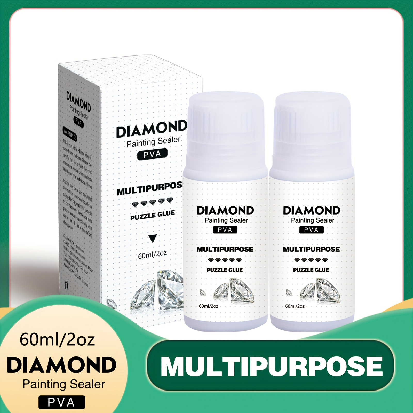 Transparent Diamond Painting Glue efficient Pva Brightening - Temu