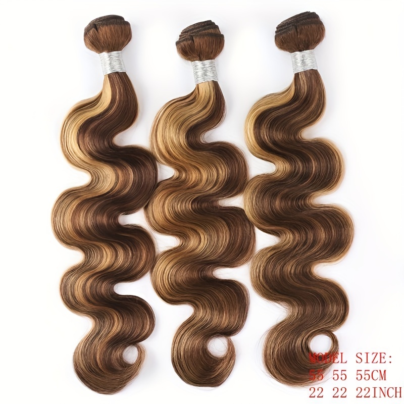 Brazilian Human Hair Piano Color P4 27 Body Wave Hair Temu