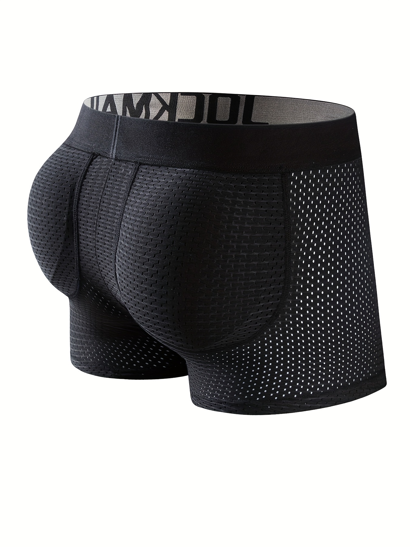 Hip Men's Breathable U Mid Mesh Bag Comfortable Waist Solid Lifting Color  Boxer Black Brief Underwear Men, White, X-Large : : Clothing,  Shoes & Accessories