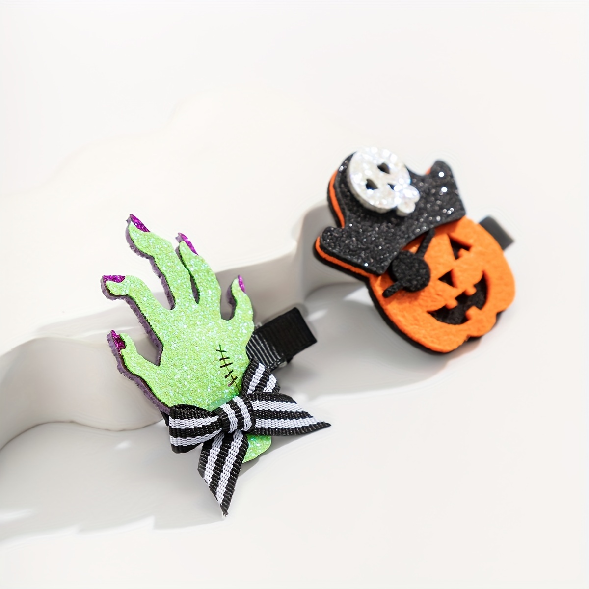 Halloween Pumpkin Ghost Hairpins Creative Hair Accessories - Temu