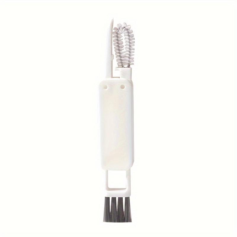 Three-in-one cup lid gap cleaning brush white 2 