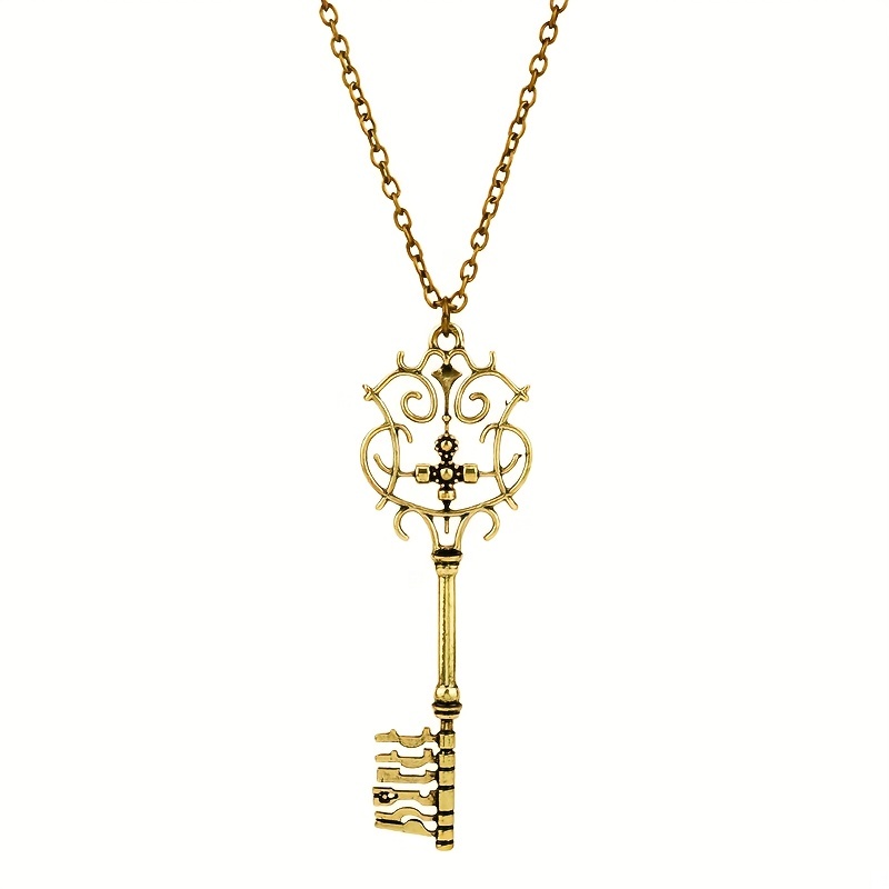 Men's Crown Key Pendant Necklace