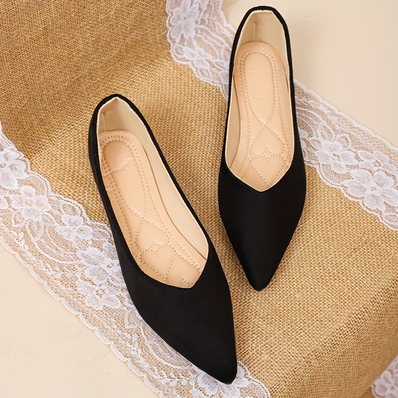 Zapatos Elegantes De Color Sólido Para Mujer Zapatos Cómodos - Temu
