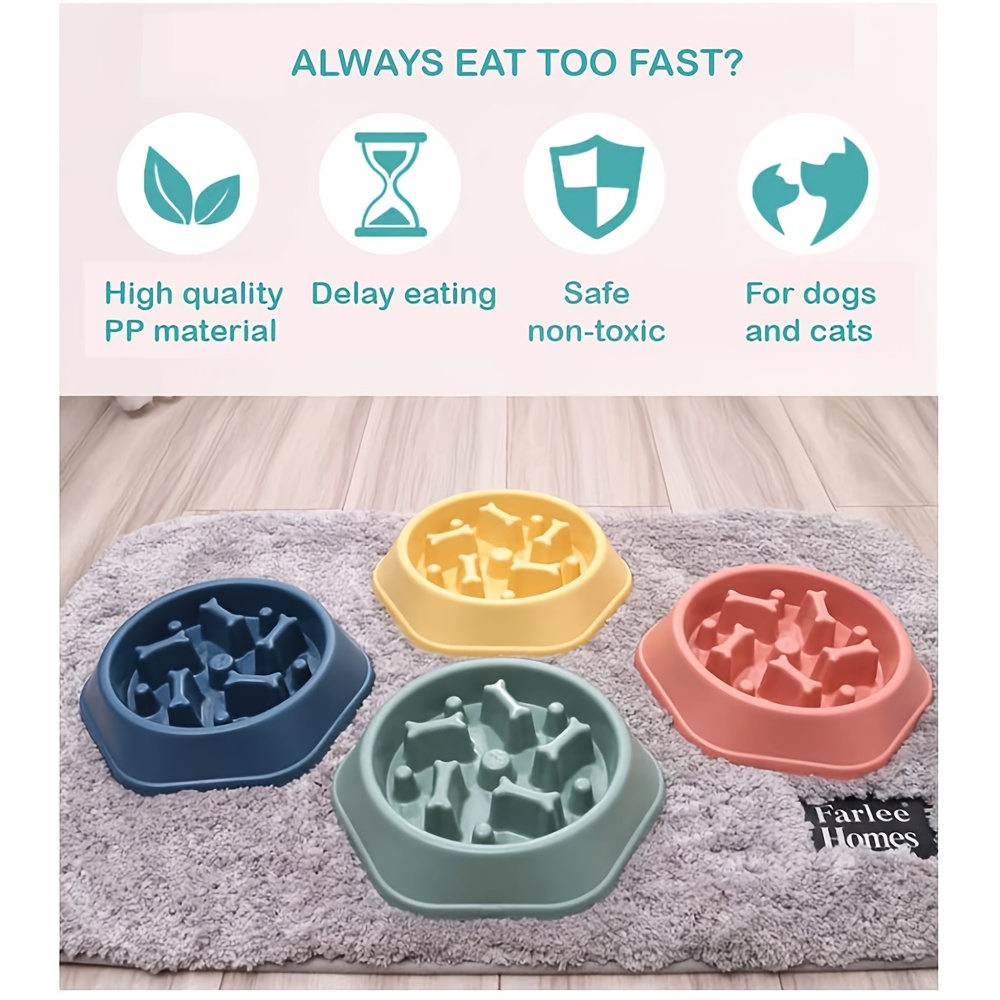 Anxiety relieving Slow Feeder Pet Bowl For Dogs And Cats Temu Canada