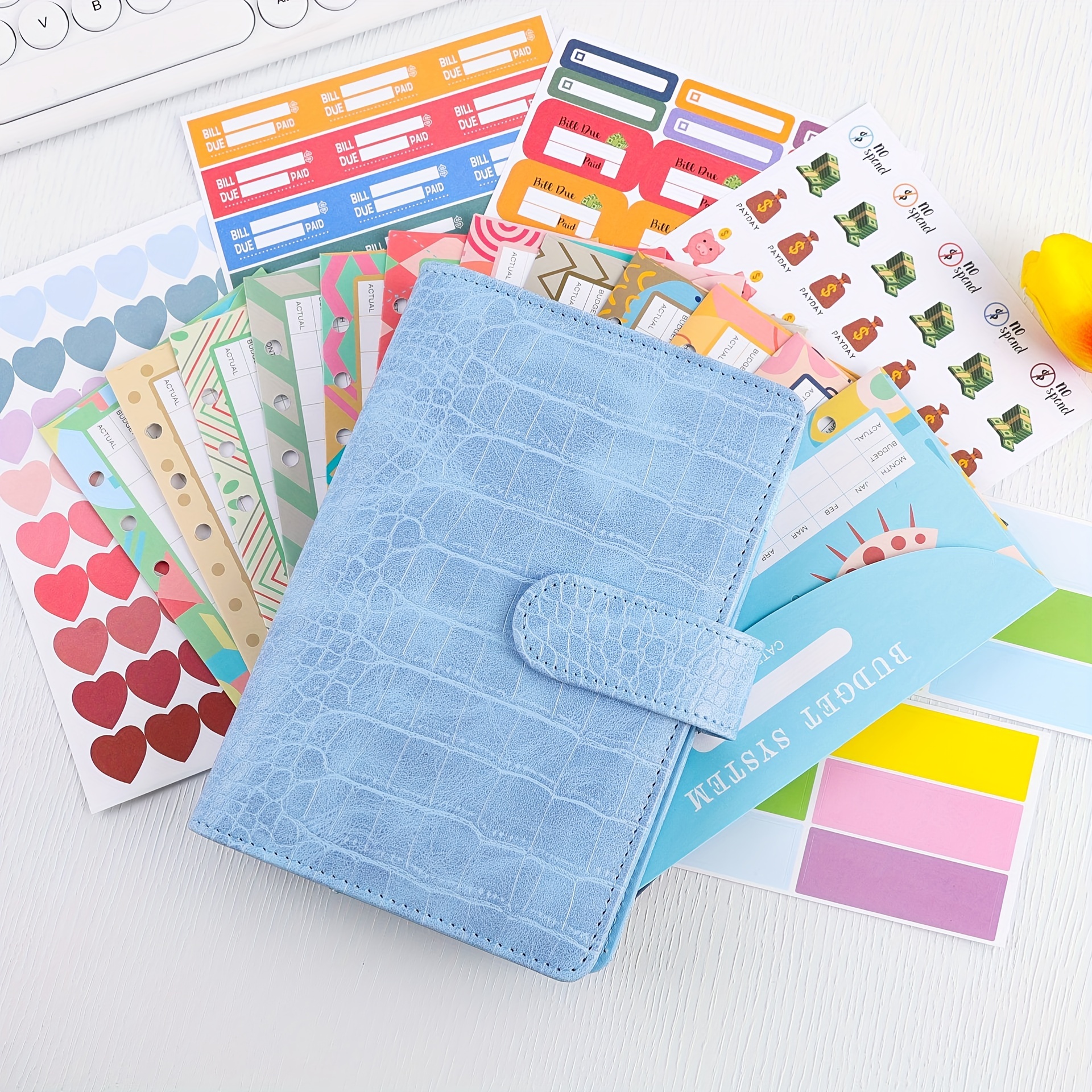 Budget Planner Book Cash Envelopes  Money Saving Binder Envelopes - A6  Binder - Aliexpress