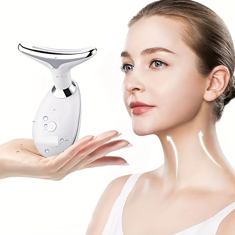 Portable Electric Face Massager Facial Heating Vibration Massager Face Skin  Lifting Firming Beauty Device Gifts