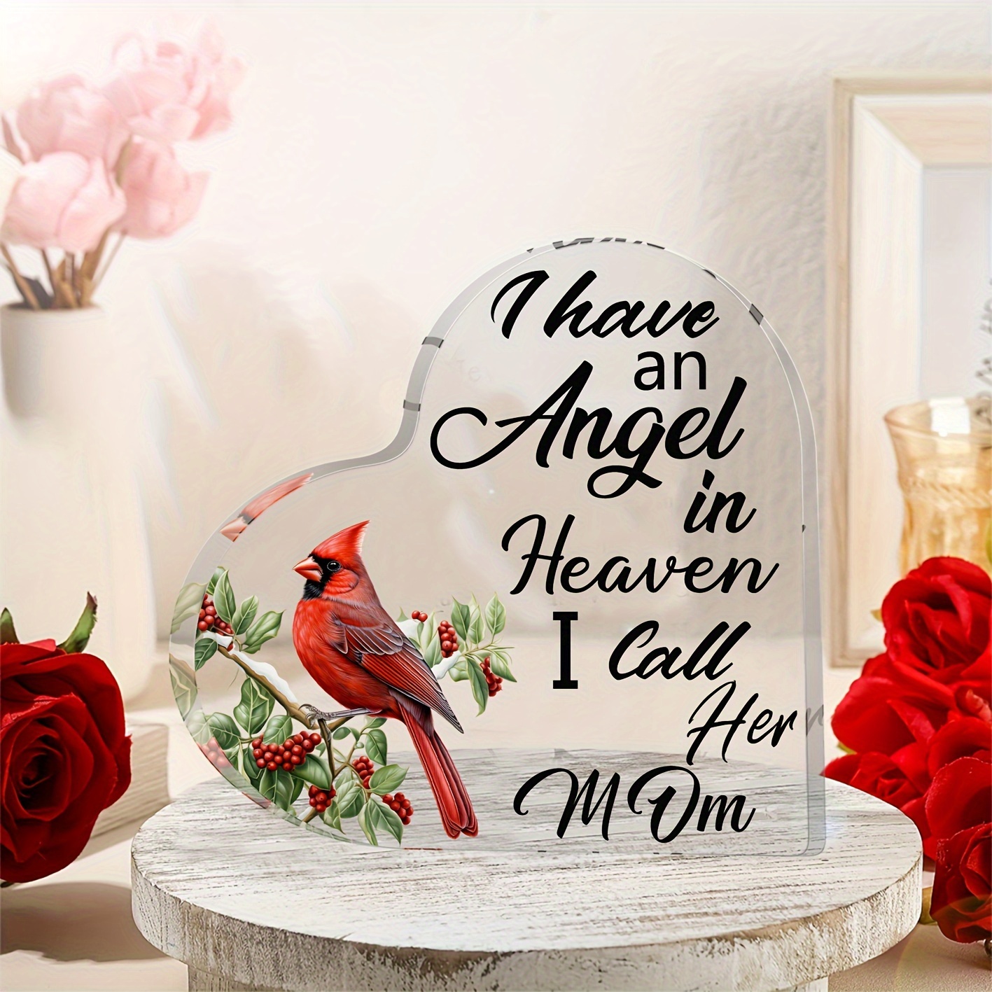 Red Memorial Cardinal Gift condolence Gift Mom In Heaven - Temu