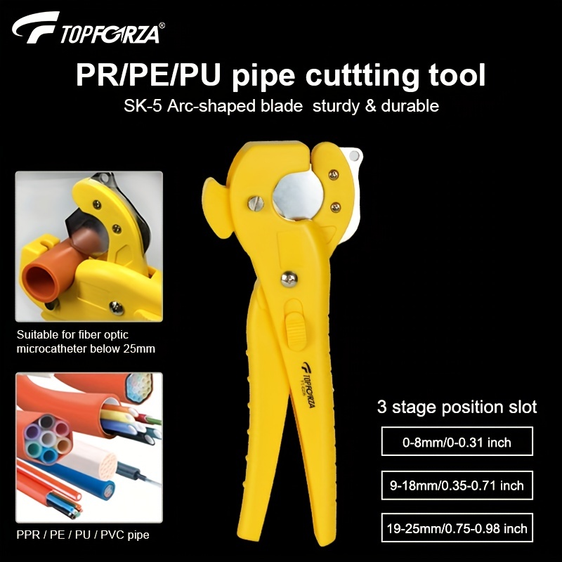 25mm PVC Pipe Cutter Plastic PE Hose PPR Tubing Scissors Cutting Tool Pliers