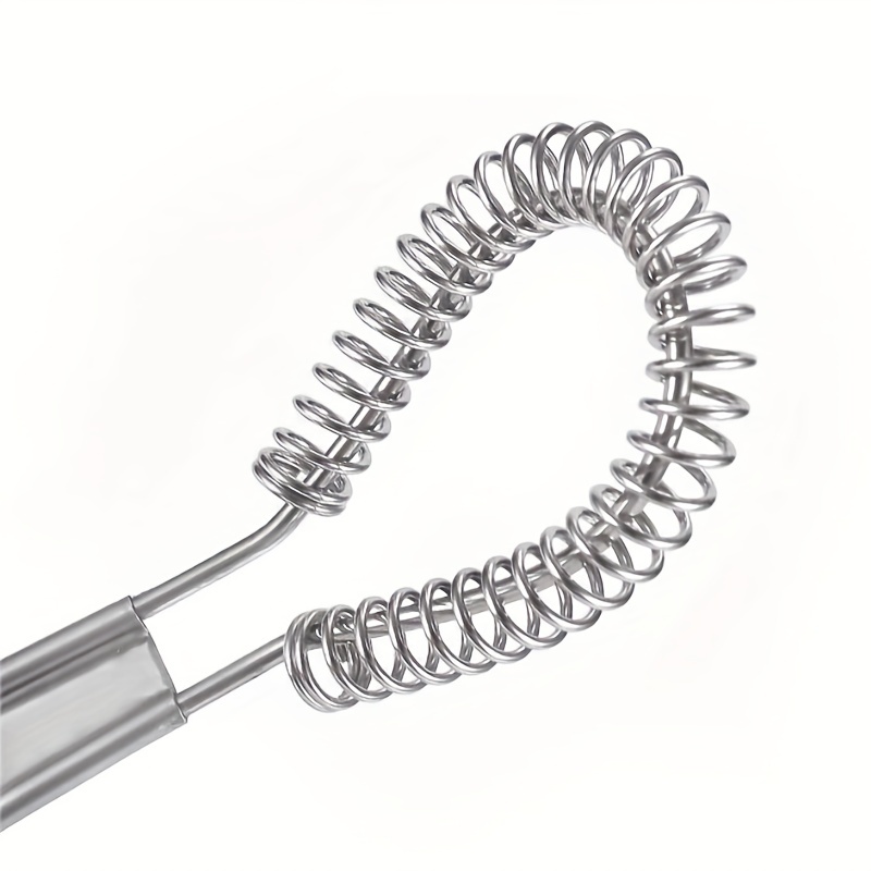 Stainless Steel Wire Coil Spiral Whisk Milk and Egg Beater & FREE SHIPPING