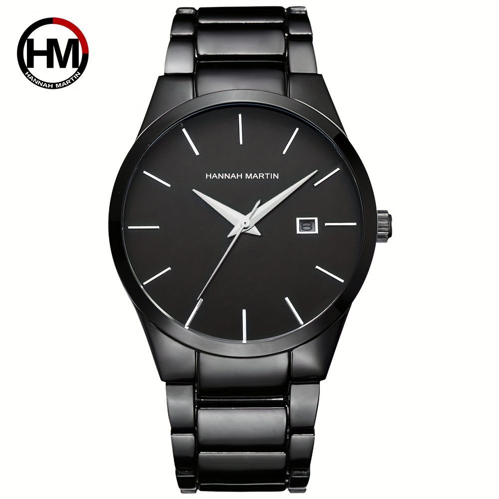 Reloj de cuarzo para hombre con esfera analógica negra y pulsera chapada en  acero inoxidable negro 18162/2, negro/negro, negro, Negro/Negro, Pulsera