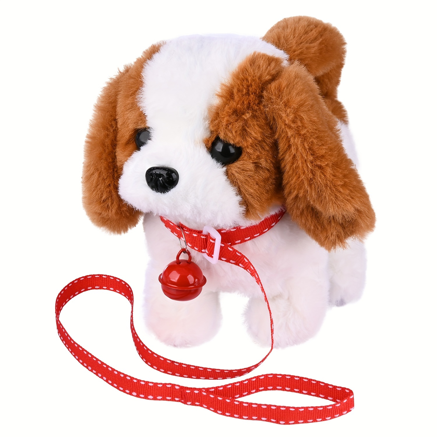 Perro de juguete cachorro de peluche Perro interactivo electrónico Pasear  perros, ladrar, mover la cola, estirar animal de compañía para niños