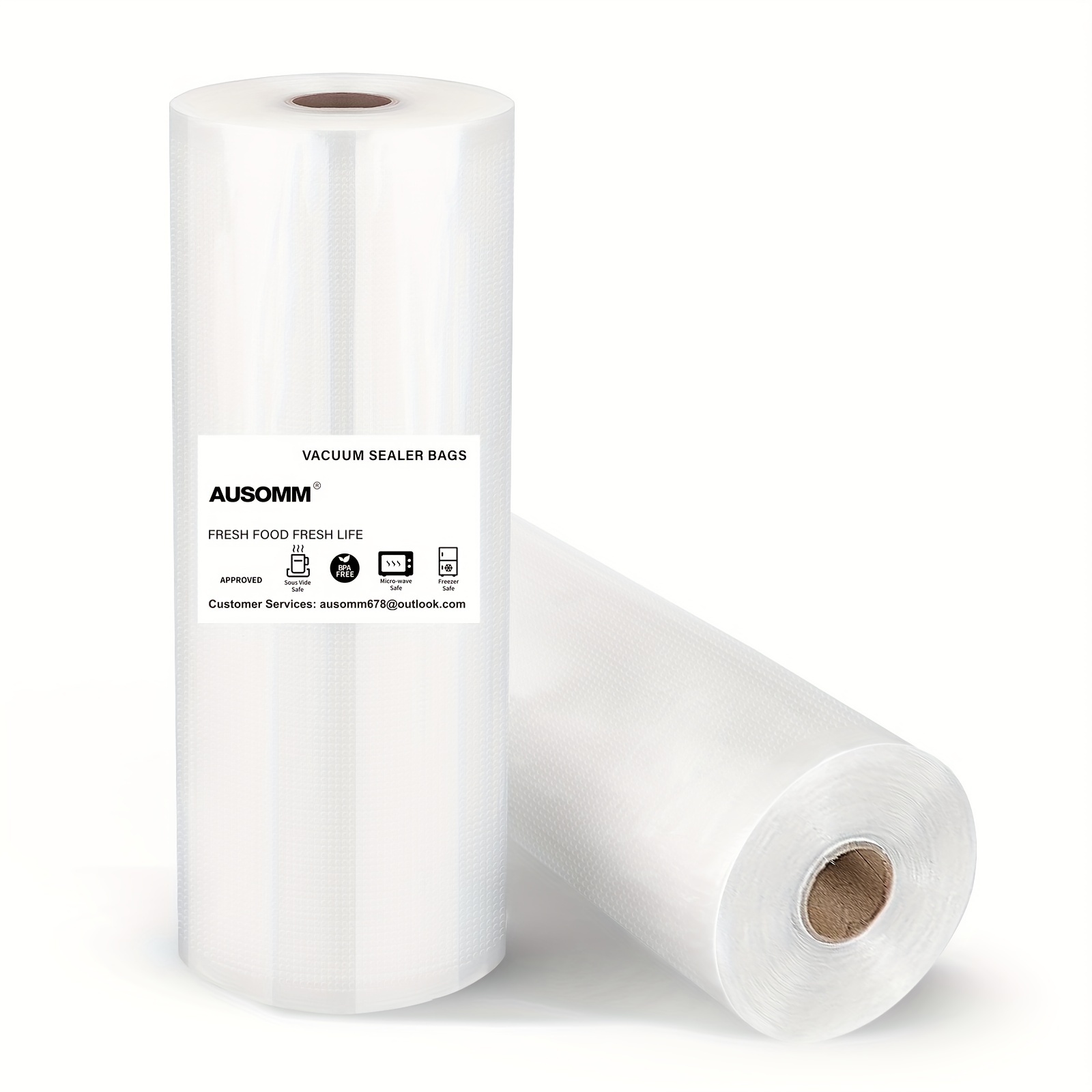 X 50' Food Vacuum Seal Roll Keeper With Bamboo Cutter - Temu