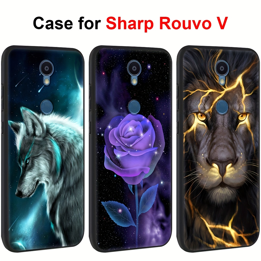 Phone Case For Sharp Rouvo V Soft Tpu Frosted Silicone Protective