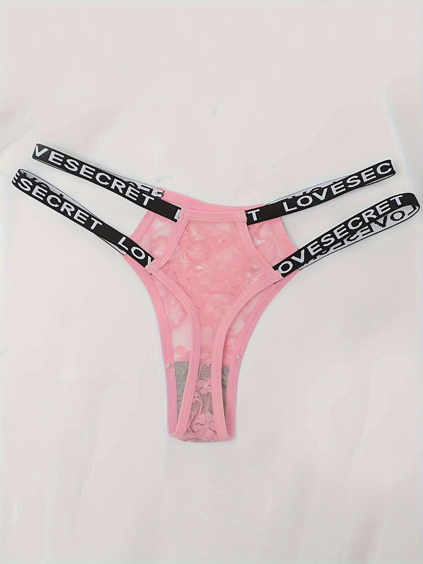  Victorias Secret Womens Lace Thong Underwear, Womens Panties,  Very Sexy Collection, Pink
