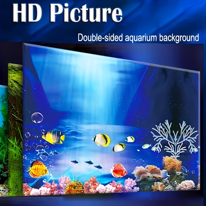 Fish Tank Background Sticker Aquarium Poster Decoration