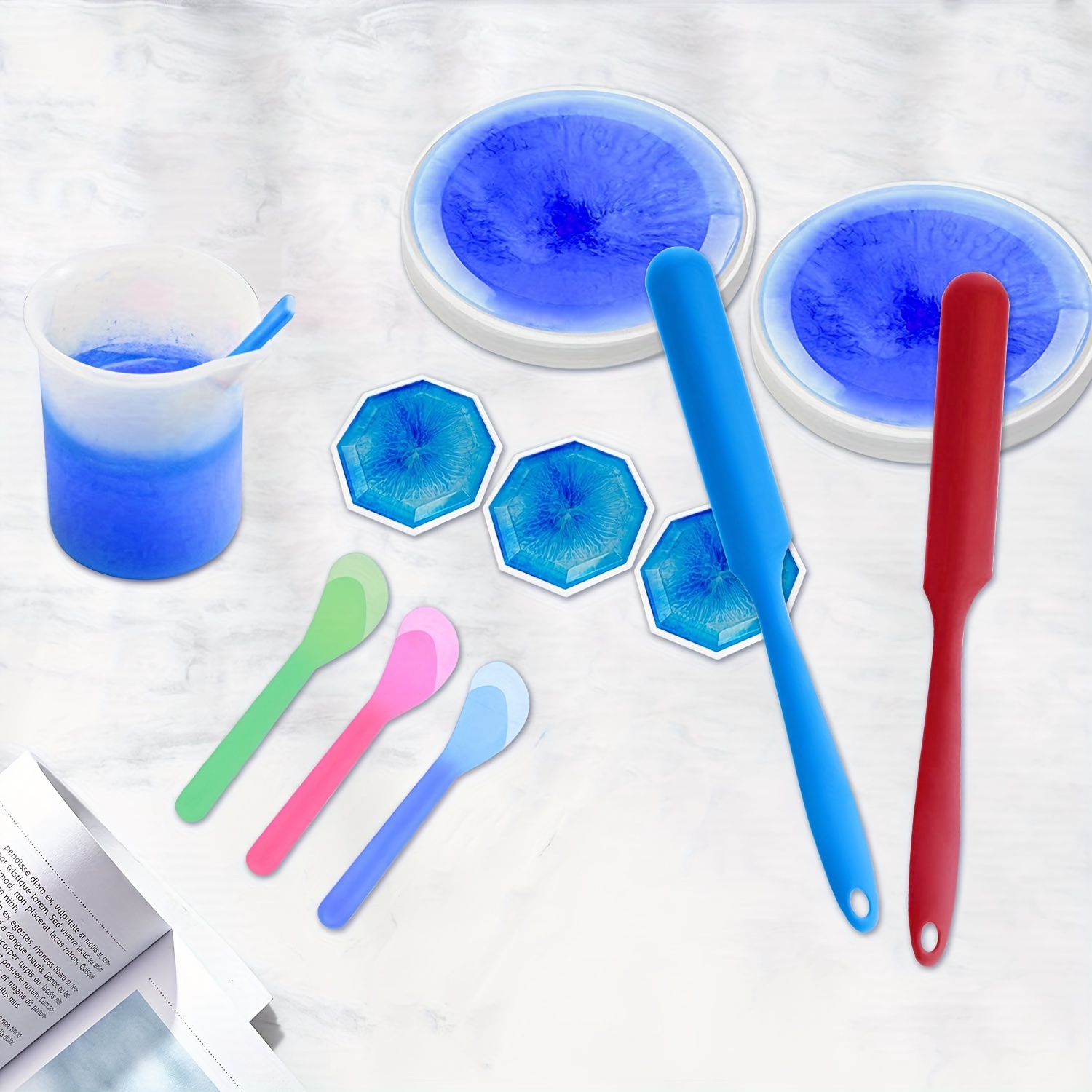 Silicone Stirring Stick Silicone Brushes For Mixing Resin - Temu