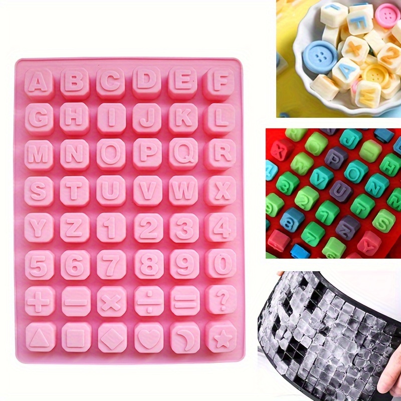 Alphabet And Numbers Silicone Chocolate Molds For Diy Cake - Temu