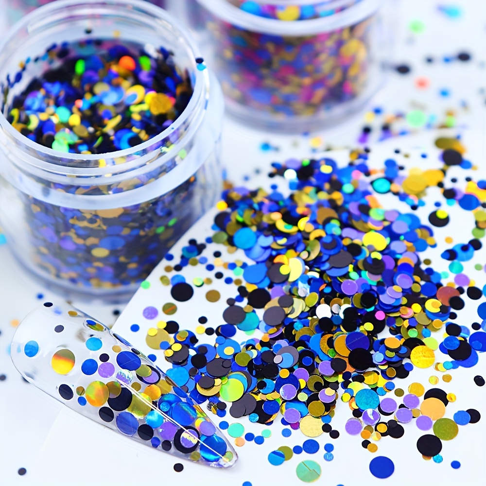 Holographic Round Resin Sequins Glitter For Epoxy Resin - Temu