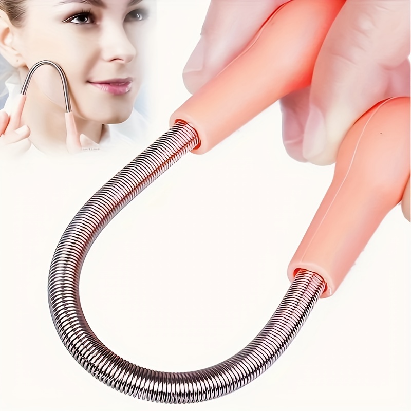 

Facial Hair Remover Stainless Steel Hair Removal Spring From Upper Lip Chin Cheeks And Neck Hair