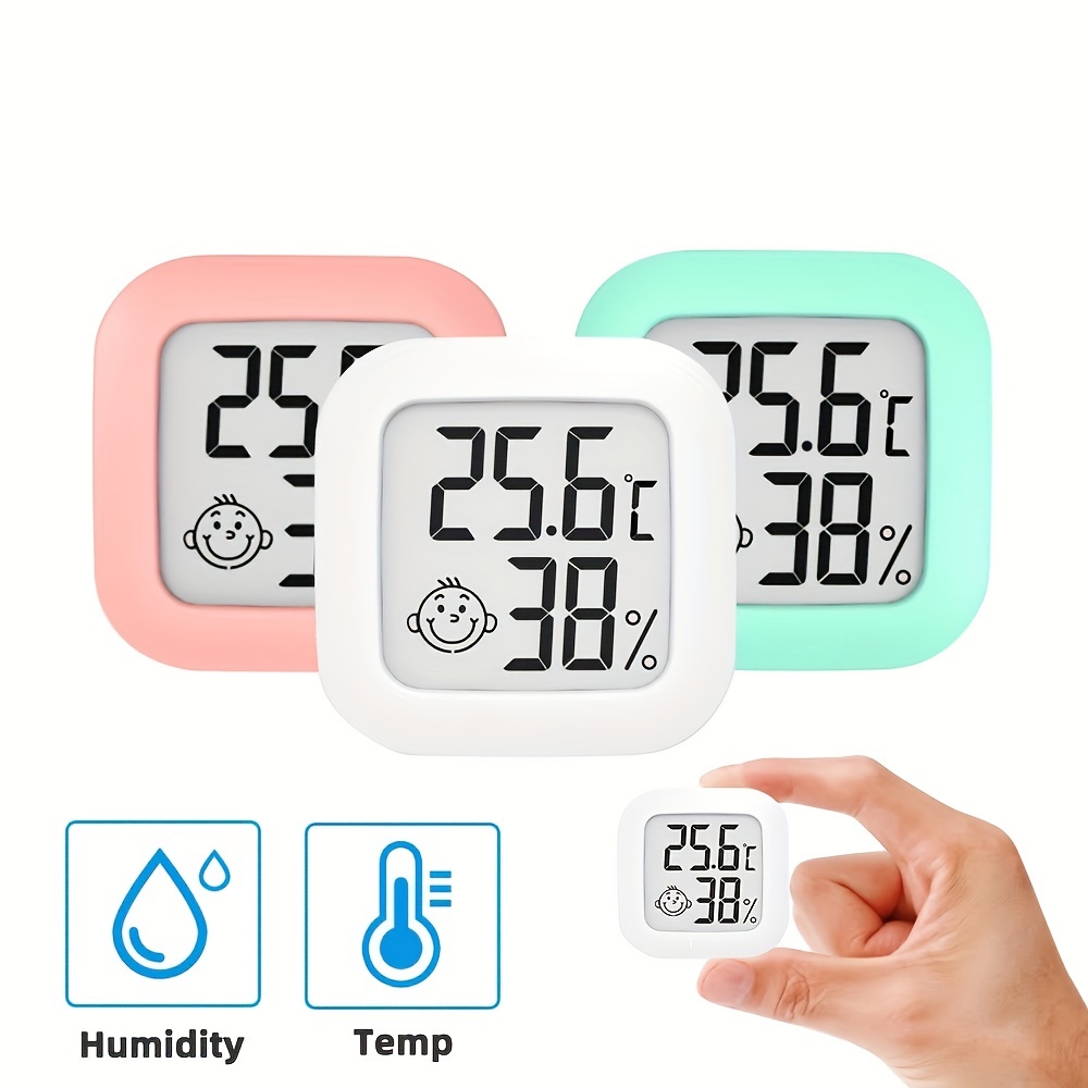 Thermopro Tp152 Hygrometer Room Thermometer, Desktop Digital Room  Thermometer With Temperature And Humidity Monitor, Accurate Hygrometer Room  Thermometer With Clock Batteries Not Included - Temu France
