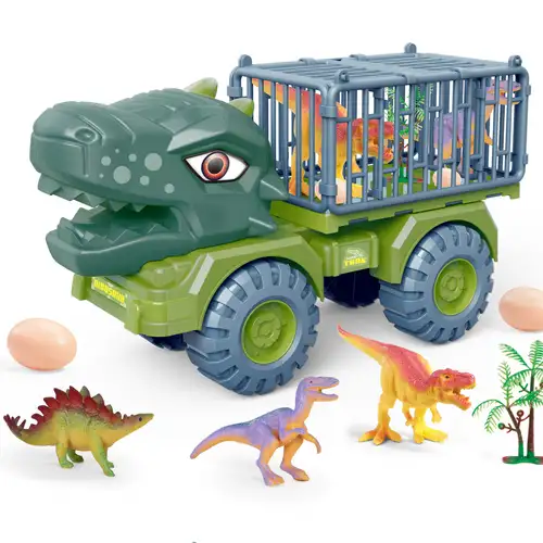 Dinosaure Voiture Jouet Dinosaure Led Voiture Transparent Gear Voitures  Jouet Pour Enfants Bleu