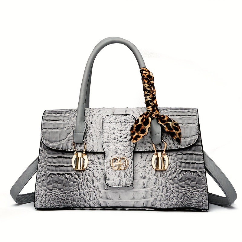 Cream Pu Leather Ladies Designer Handbag