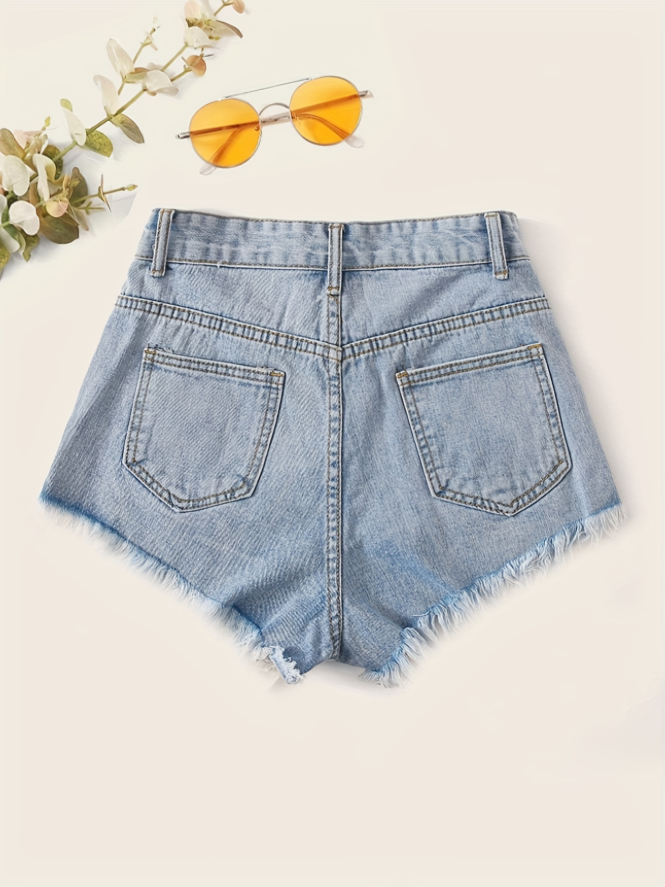 Shredded shorts store womens