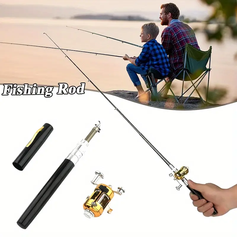 Pocket Size Fishing Rod Fishing Rod Reel Combo Portable - Temu Saudi Arabia