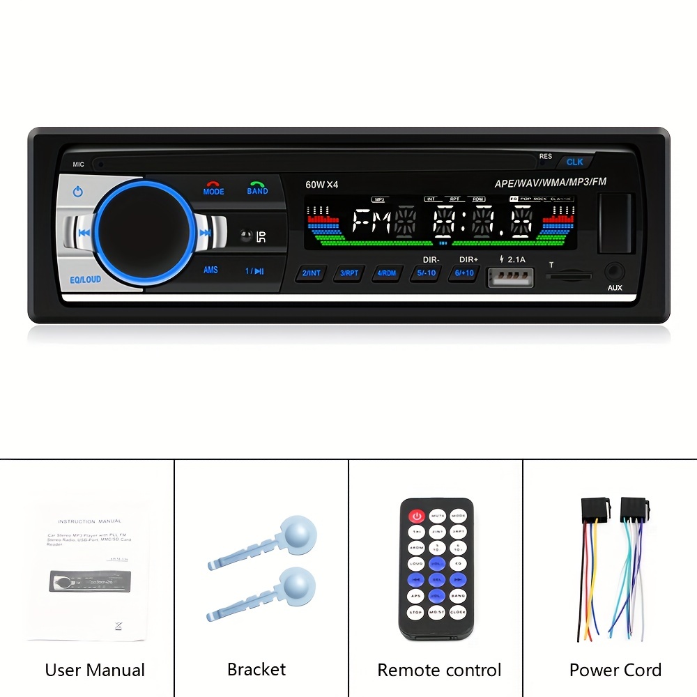 Autoradio Bluetooth Freisprecheinrichtung Autoradios mit USB und Auto Mp3  Player FM Radio