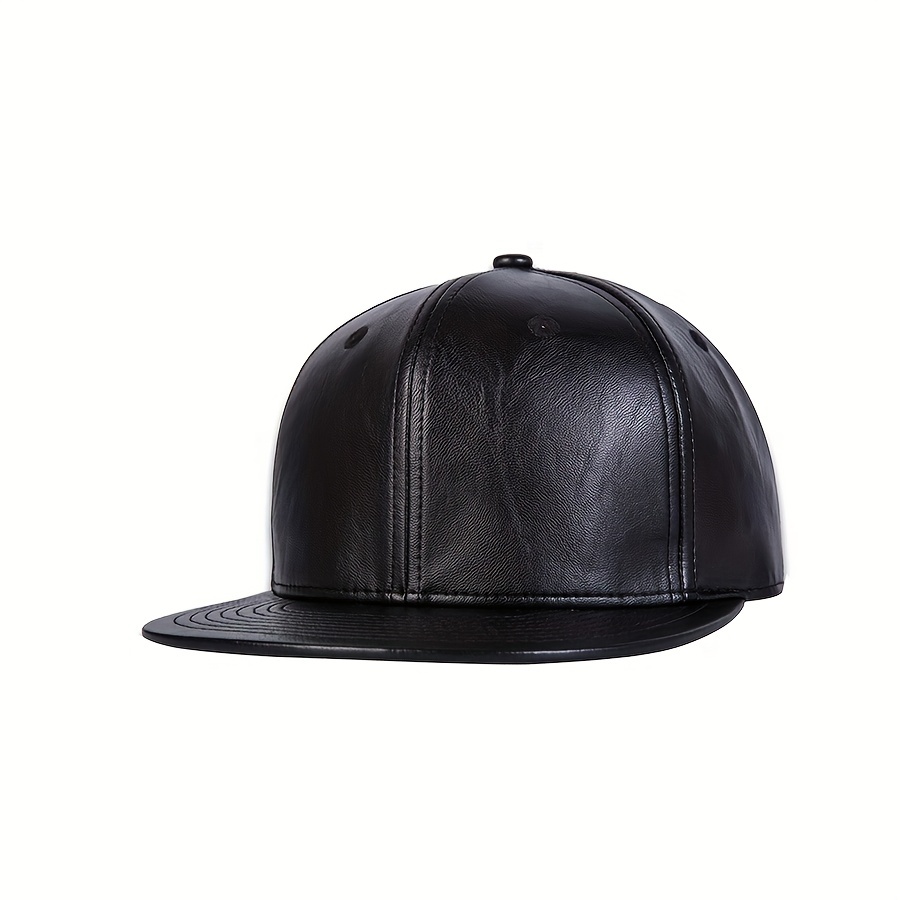 Men Leather Hat - Temu