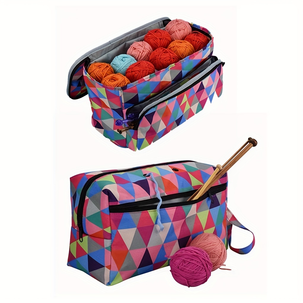 Portable Knitting Yarn Organizer Knitting Bag Organizer Yarn - Temu