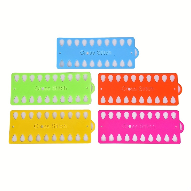 Embroidery Floss Organizer Colorful Plastic 20 Positions Row - Temu