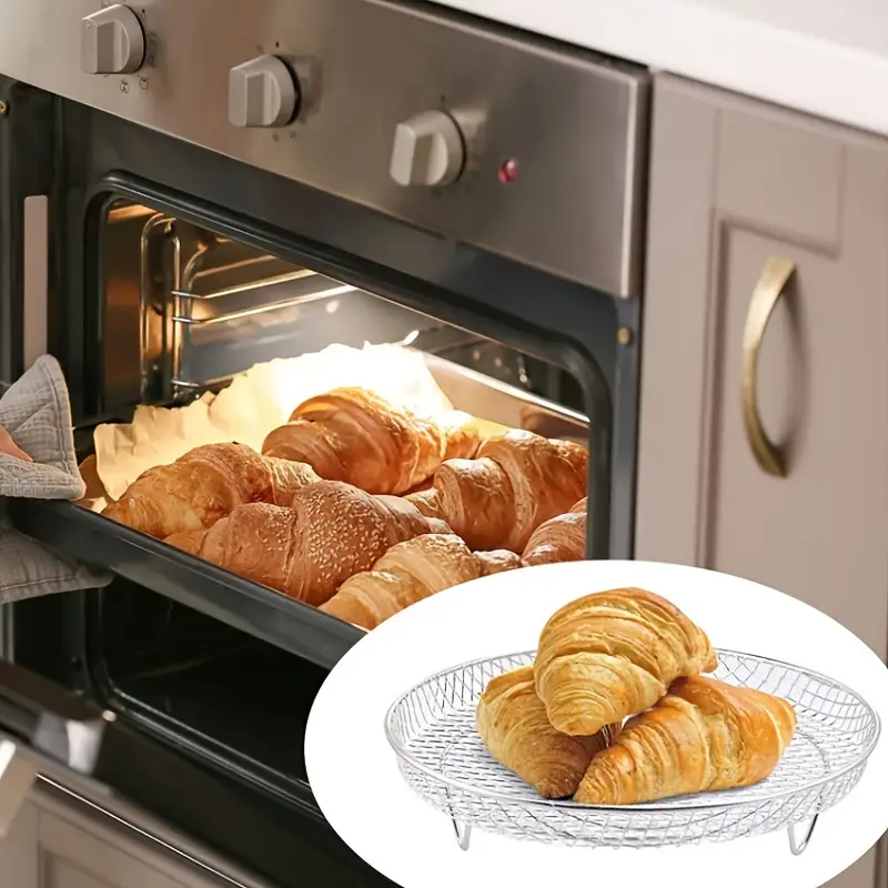 Air Fryer Baking Rack, Stackable Cooling Rack, Stainless Steel Baking Rack  For Cooking For Pressure Cooker For Air Fryer Oven Accessories Air Fryer  Accessories Baking Supplies Kitchen Accessories - Temu