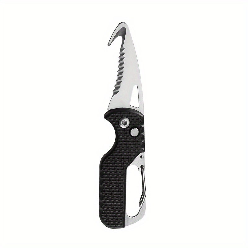 1pc Multifunctional Edc Portable Folding Knife Carabiner Perfect