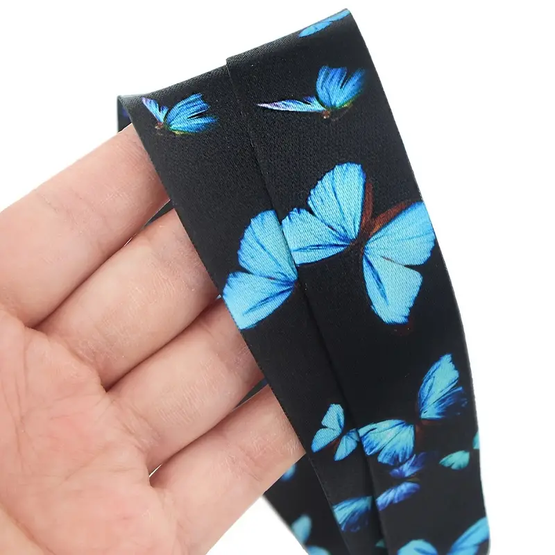 Stylish Butterfly Pattern Id Card Holder Lanyard Set Perfect - Temu United  Arab Emirates