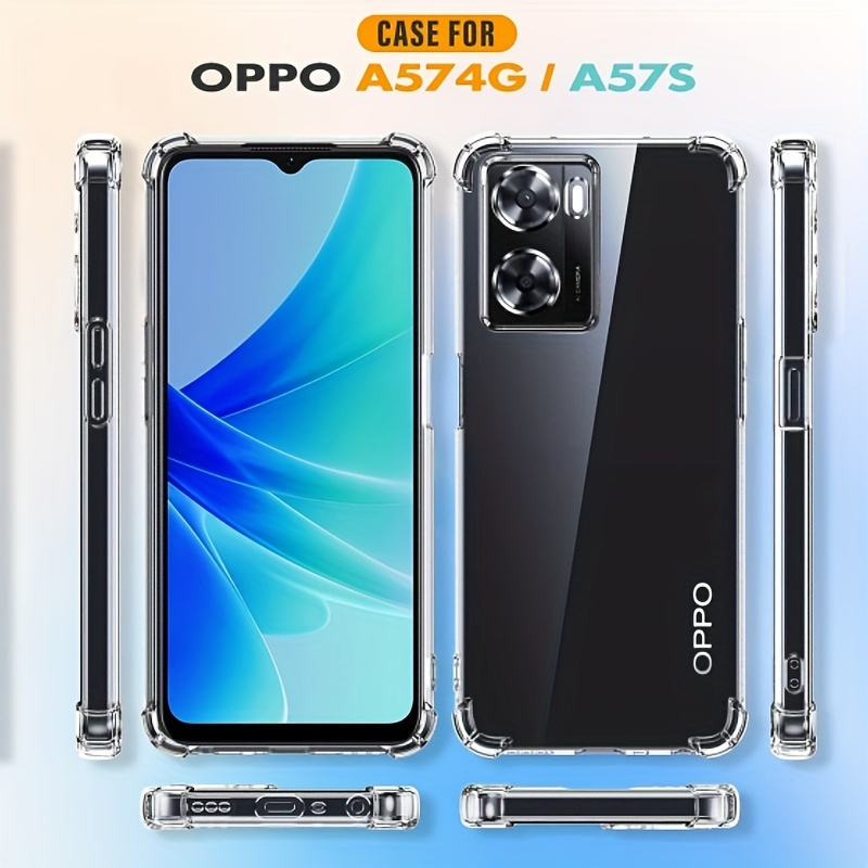For OPPO A58 4G Shockproof TPU Gel Rubber Soft Case Cover - Clear