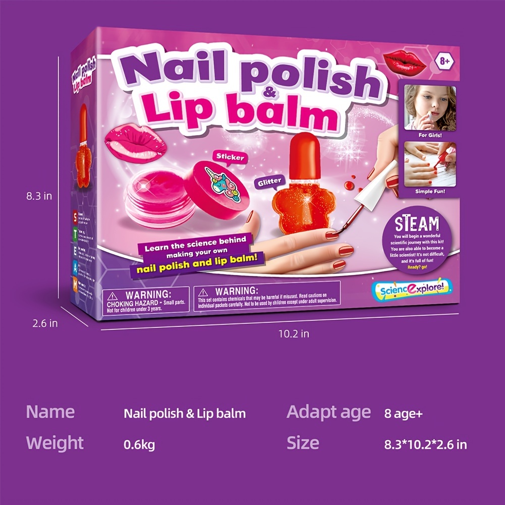 Lip Balm Nail Polish Nail Art Set