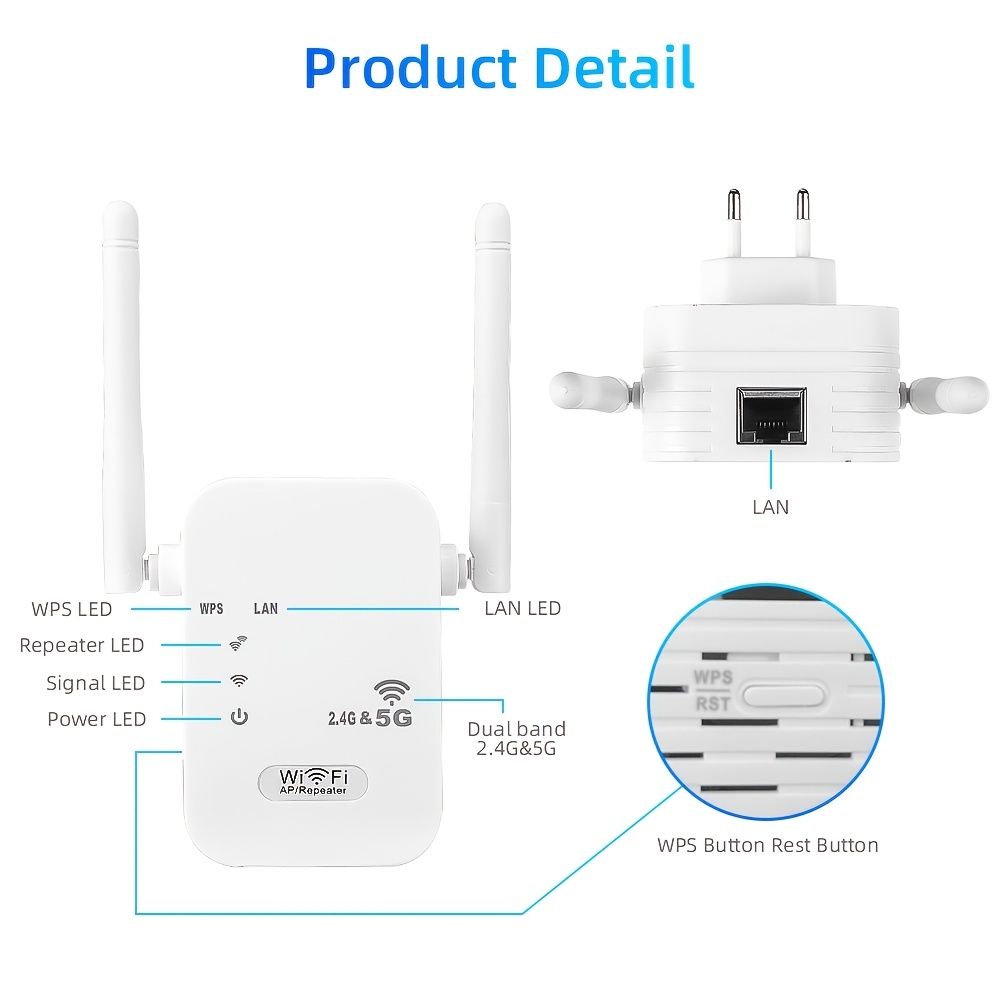 1200mbps wifi repeater wifi extender amplifier wifi booster wi fi signal 802 11n long range wireless wi fi repeater access point details 7