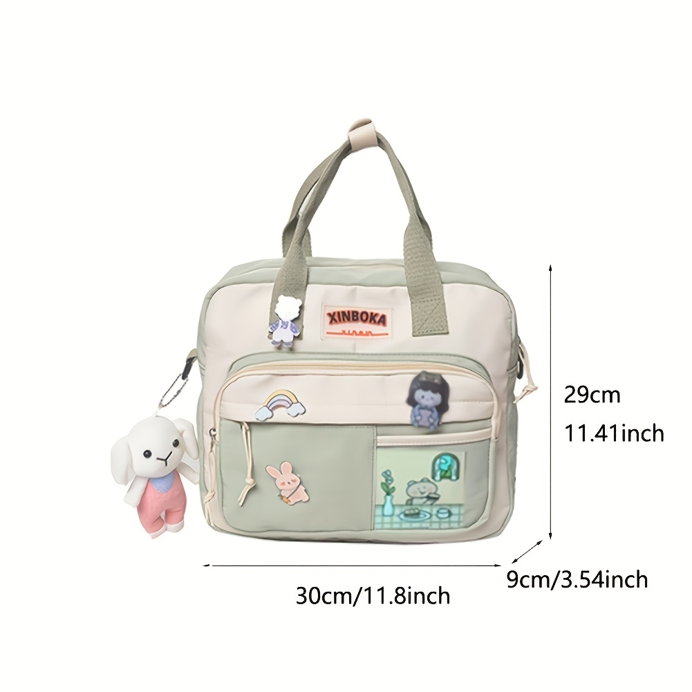  Messenger Bag for School Teen Girls, Cute Kawaii