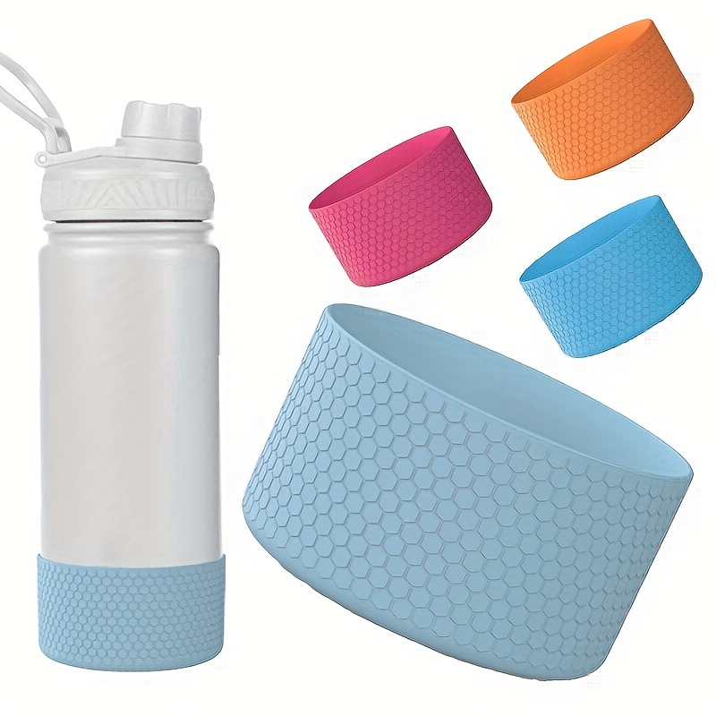 1pc Blue Honeycomb Texture Silicone Protective Sleeve For Water