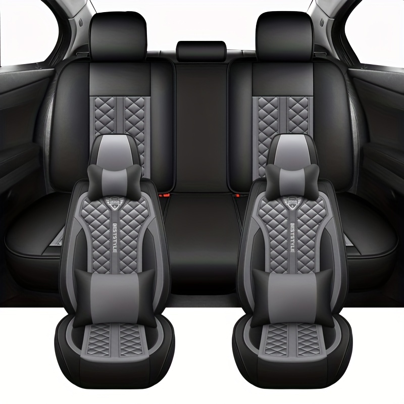 Upgrade Car Interior Luxurious Pu Leather Car Seat - Temu