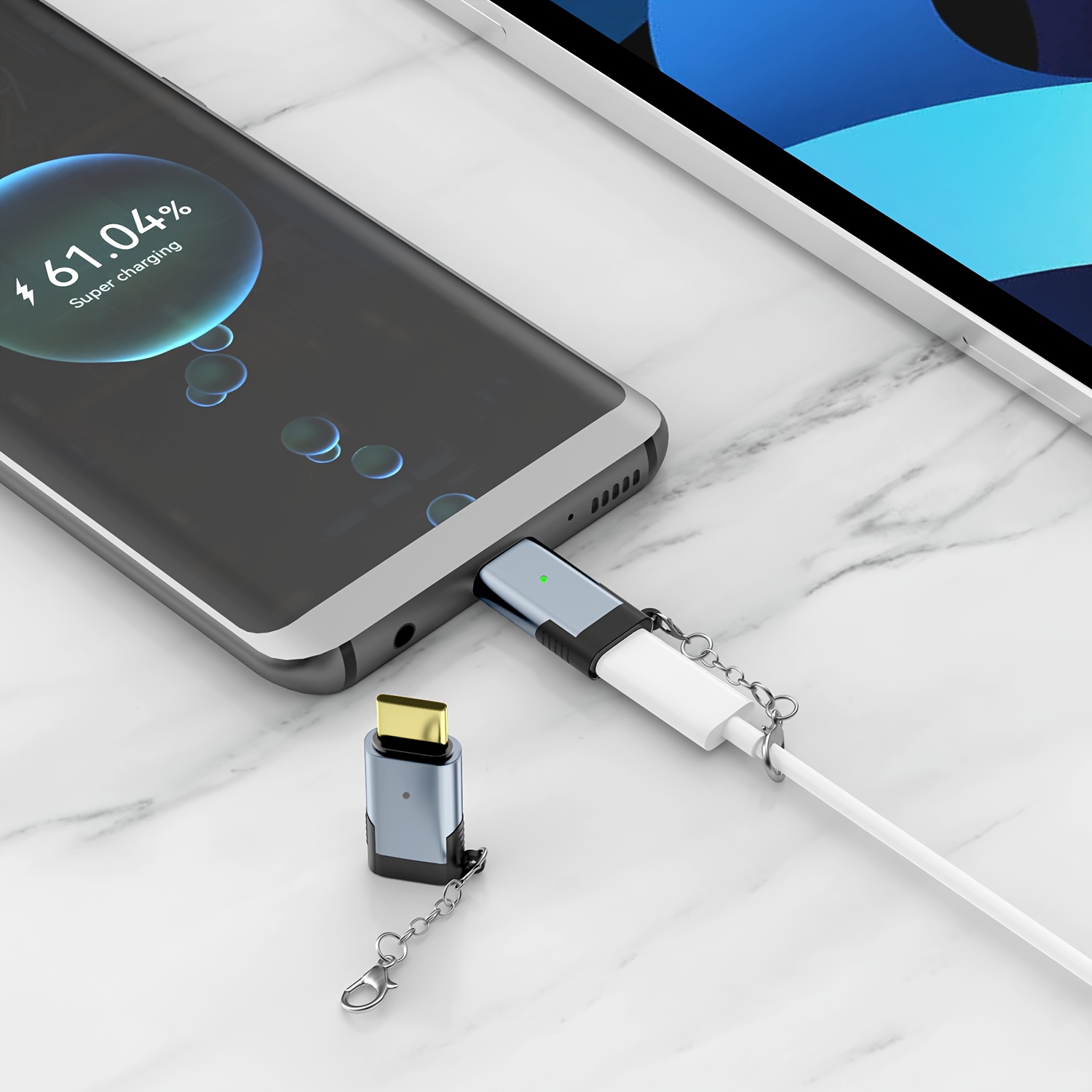 Adaptador de audio USB C a Lightning para iPhone 15 Pro Max, USB tipo C  macho a Lightning hembra, convertidor de cable compatible con iPad Pro,  Galaxy