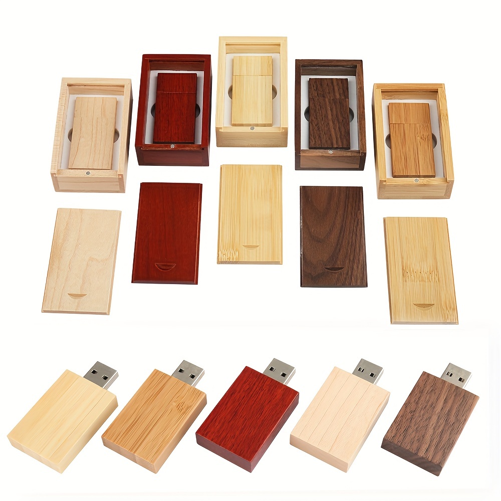 Usb3.0 Wooden Usb Stick Wooden Storage Large Capacity Usb - Temu