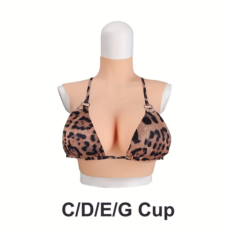 Crossdressing Silicone Breast Form Realistic E-Cup Breastplate