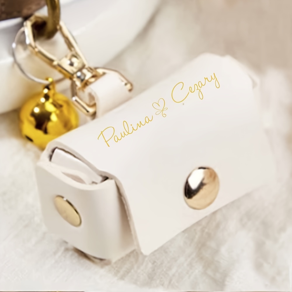 E-shop Personalisierte Aufbewahrungstasche für Hochzeitsringe, kreativer Antrag-Ringhalter für Haustier-Ringhalter, Hunde-Halsband, Hochzeitsringbox