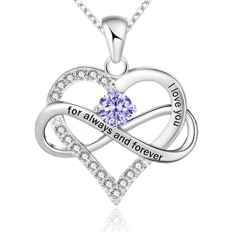 Zodiac Birthstone Heart Necklace