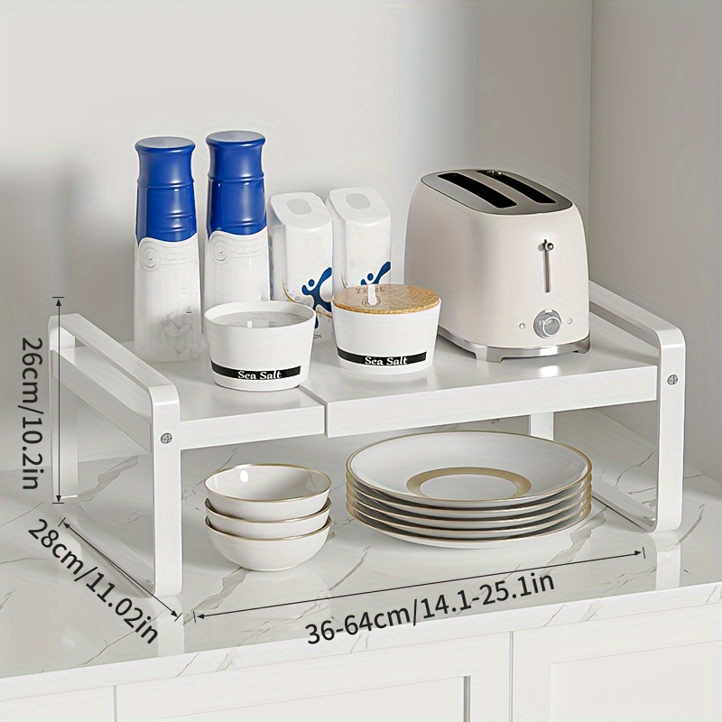 Multi-capa Superposable vajilla de almacenamiento bandeja soporte para cocina  organizador armario placa ahorrar espacio - Azul blanco 6 capas Sunnimix  rejillas para platos