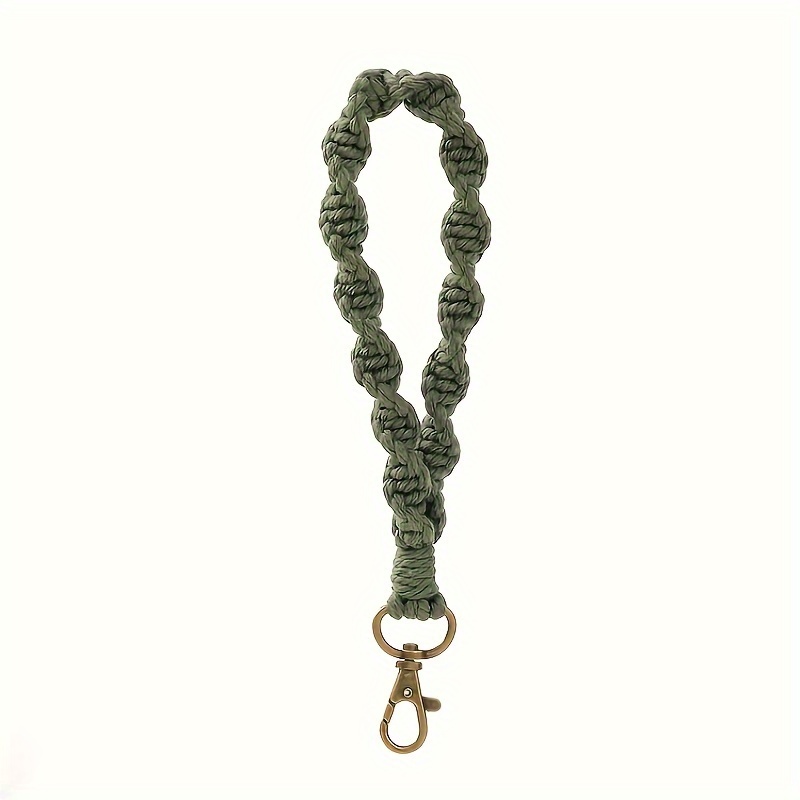 Image of 1pc Pure Handmade Braided Keychain Lanyard Mobile Phone Lanyard