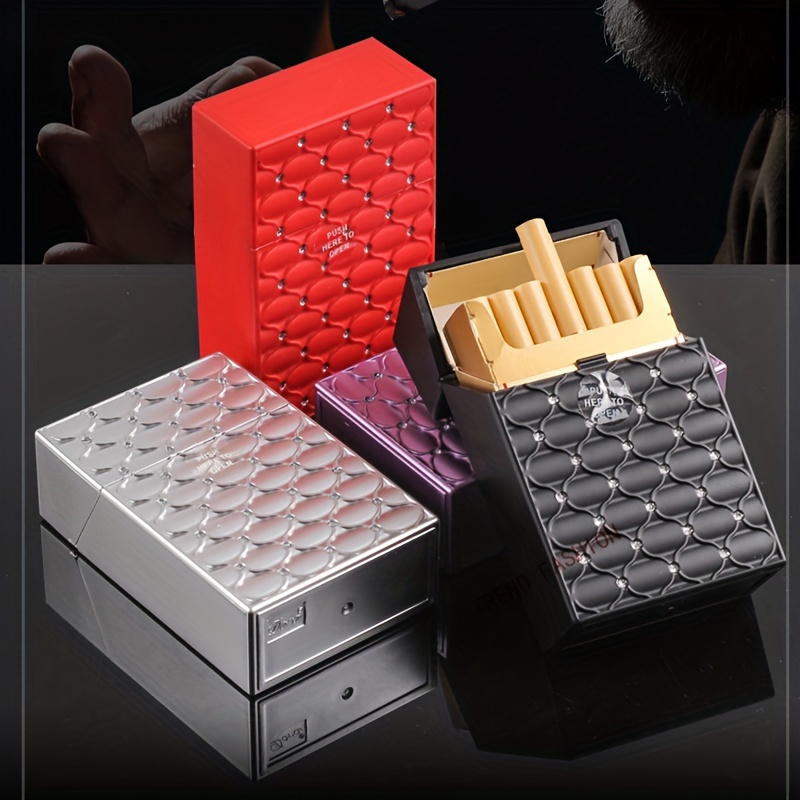 Fashion Plastic Cigarette Case For Women Portable Pressure-proof Cigarette  Box Tobacco Accessories(random Color) - Temu