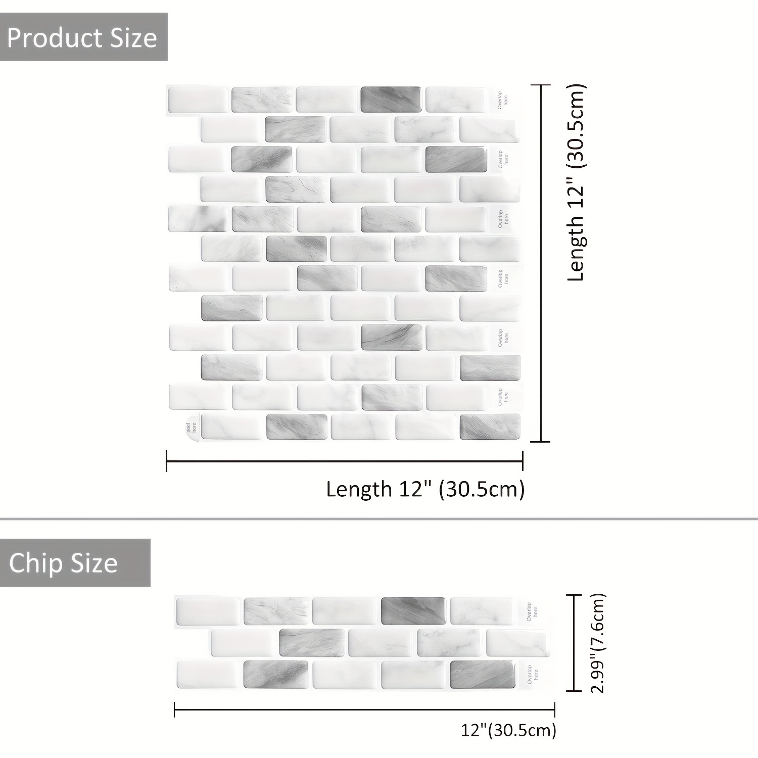 3d Backsplash Peel And Stick Tile Premium Stick On - Temu